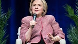 Former U.S. Secretary of State Hillary Clinton, speaks during a question and answer conversation with her husband, former U.S. President Bill Clinton, as part of their North American tour in Vancouver, British Columbia, on Thursday, May 2, 2019.