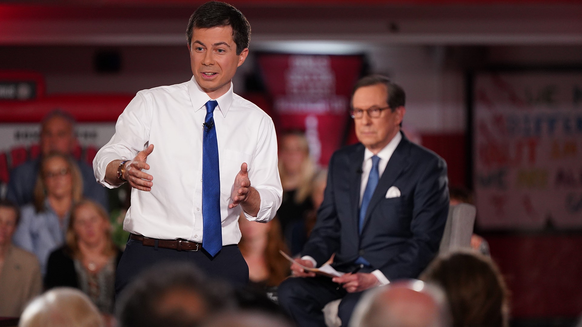 May 19: Pete Buttigieg participates in a Fox News Town Hall in Claremont, N.H.