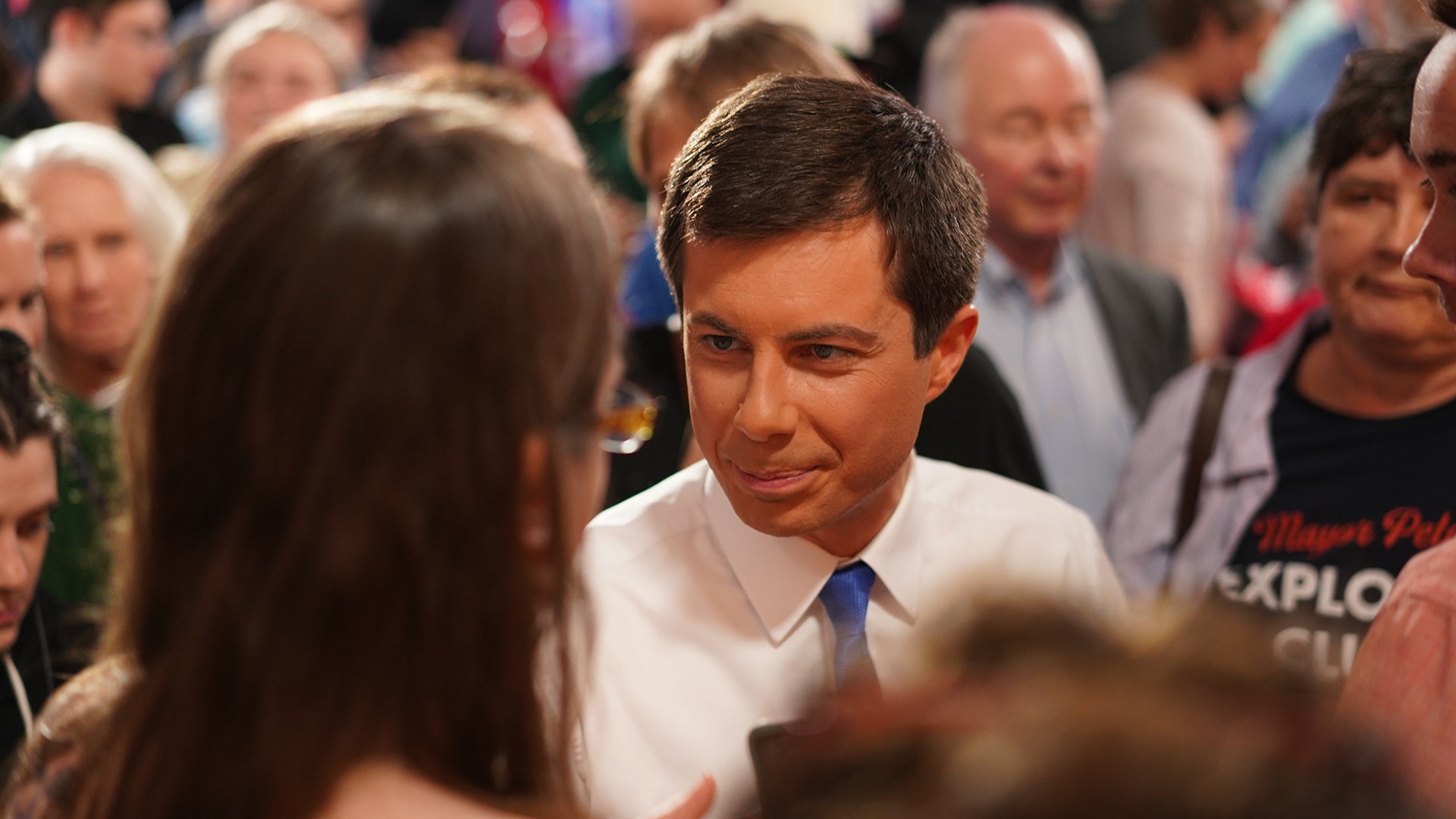 May 19: Pete Buttigieg participates in a Fox News Town Hall in Claremont, N.H.