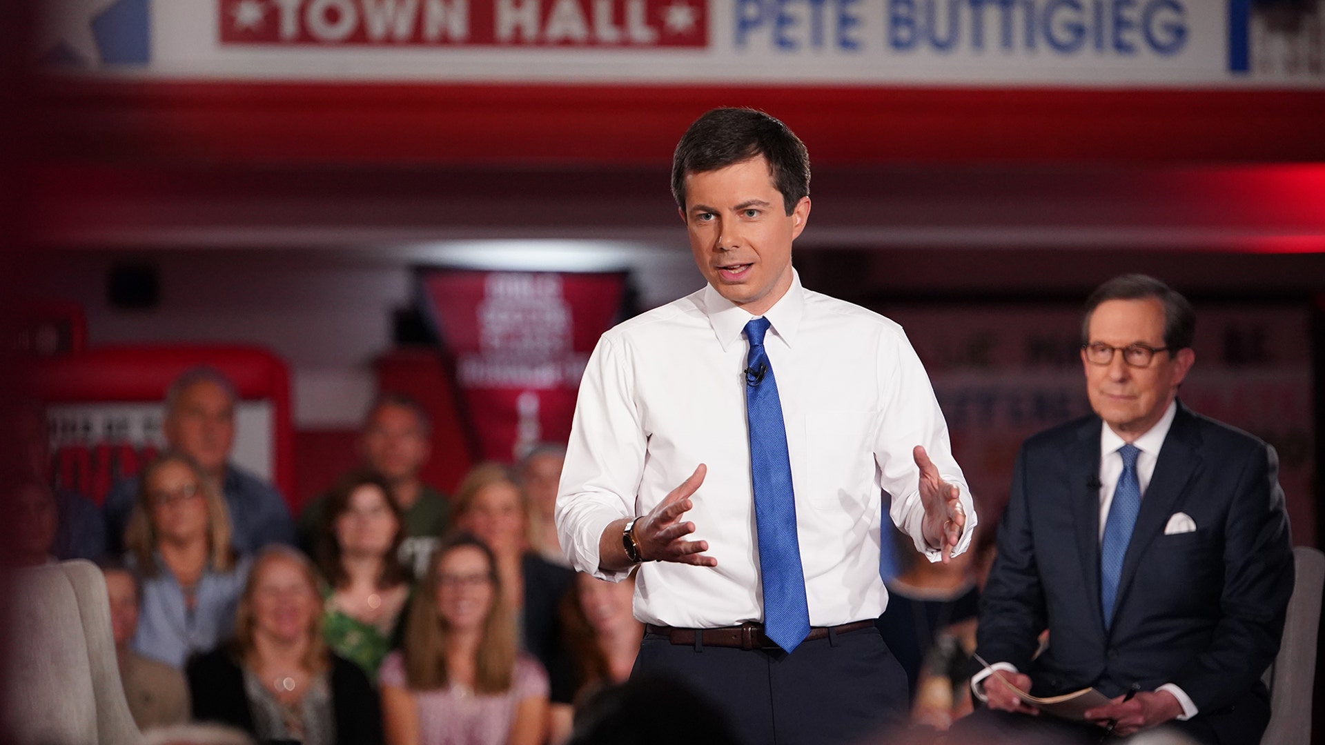 May 19: Pete Buttigieg participates in a Fox News Town Hall in Claremont, N.H.