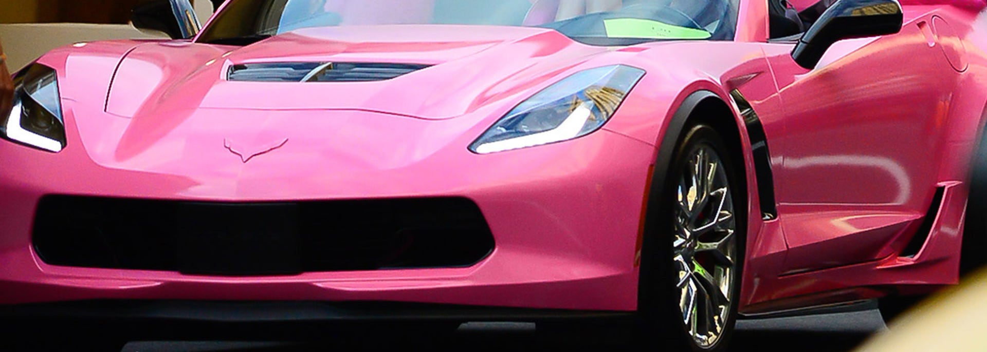 barbie pink corvette convertible car
