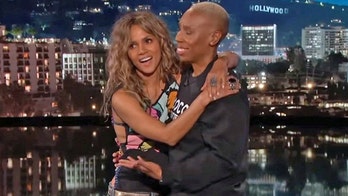 Halle Berry passionately kisses Lena Waithe on 'Jimmy Kimmel Live'