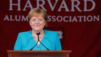 Merkel uses Harvard commencement speech to swipe at Trump