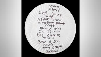 Kurt Cobain’s dirty paper plate sells for $22,400 at auction: 'This is a piece of history'