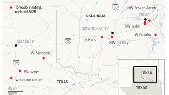 Tornadoes rake 2 Oklahoma cities, killing 2 and injuring 29