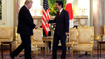 The Latest: Trump, Abe hold talks on North Korea, trade