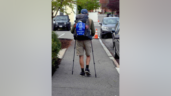 71-year-old man undertakes cross-country walk for veterans