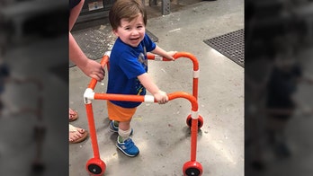 Home Depot employees in Georgia build walker for boy, 2, with hypotonia