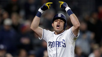 San Diego Padres' Ian Kinsler appears to yell 'f--- you all' at crowd after big home run