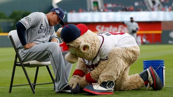 Padres star Manny Machado escalates his feud with Braves mascot