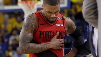 Lillard separated ribs in Game 2 against the Warriors