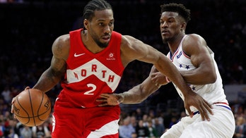 Leonard scores 39, Raptors beat 76ers 101-96 to tie series