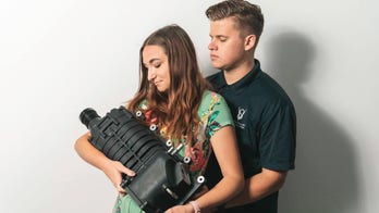 Couple takes 'baby' pictures with supercharger to prank mom