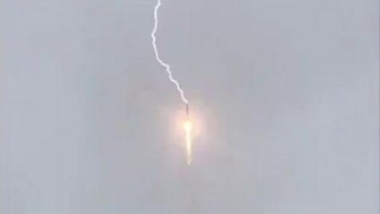 Incredible images show lightning bolt hitting Russian rocket during launch