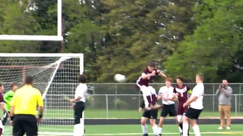 Iowa high school soccer player scores 'butt' goal during playoff game