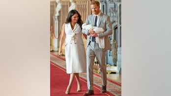 Meghan Markle wears dress by rising British designer to introduce royal baby