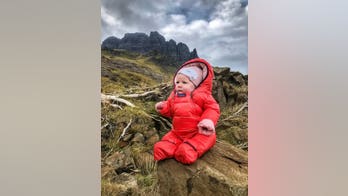 5-month-old is Scotland’s youngest mountaineer, which her mom claims helps development