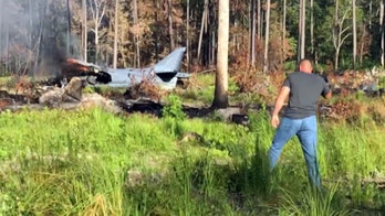 Military plane crashes in North Carolina; pilot ejects safely
