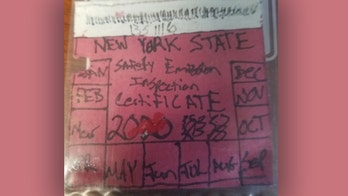New York man busted with hand-drawn 'state inspection sticker'