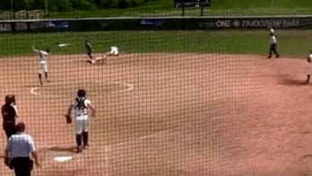 Indiana college softball team pulls off stunning hidden-ball trick to advance to World Series
