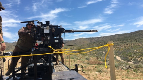 What it's like to fire the 30mm cannon that arms the Stryker armored vehicle