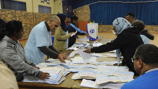 South Africa's ruling ANC takes lead as votes being counted