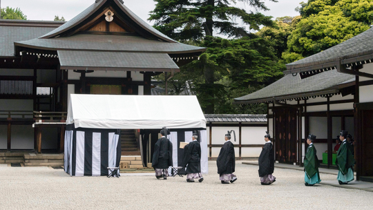 Japan uses turtle divination for emperor enthronement rites