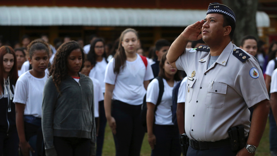 Brazil's Bolsonaro wants police in schools, discipline code