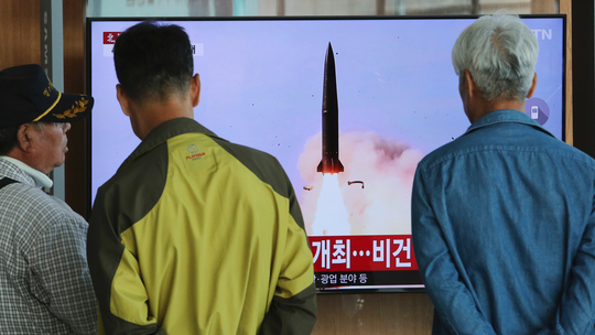 The Latest: Japan says no threat from  N. Korea projectile