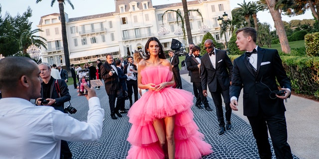  Kendall Jenner attends the amfAR Cannes Gala 2019 in France.