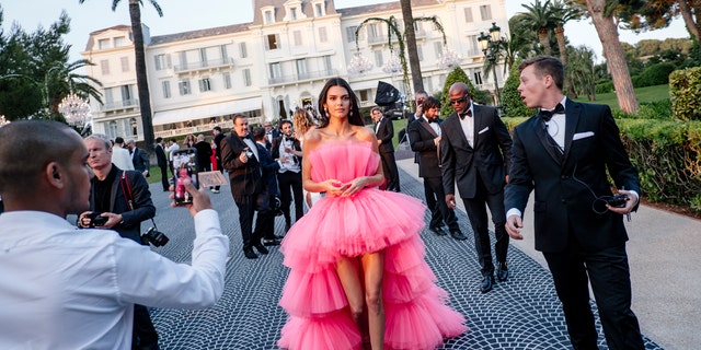 Kendall Jenner attends the amfAR Cannes Gala 2019 in France.