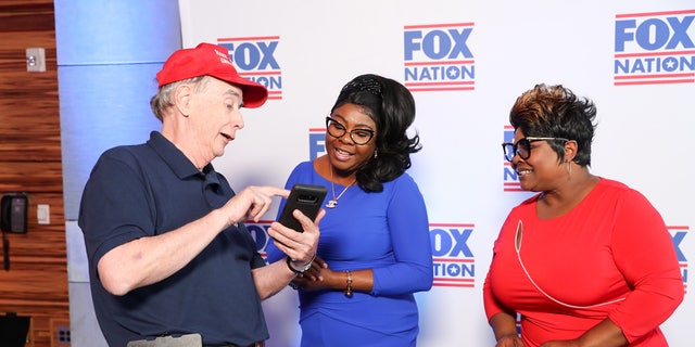 Diamond and Silk met and took photos with some of their fans at the Fox Nation summit. 