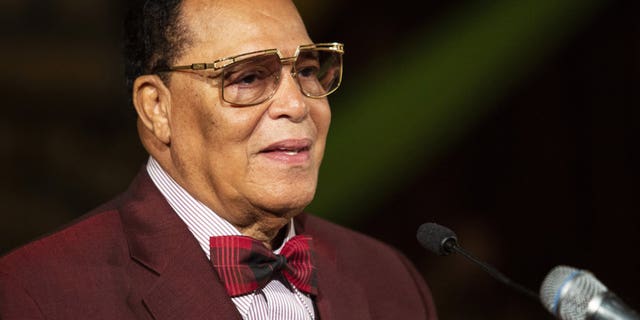 Minister Louis Farrakhan, of the Nation of Islam, speaks at Saint Sabina Church, Thursday night, May 9, 2019, in Chicago.