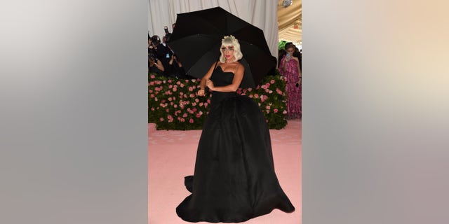 Lady Gaga shows off her second look of the evening.