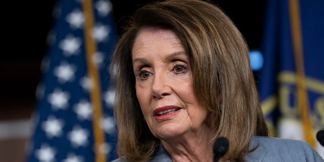 House Speaker Nancy Pelosi, D-Calif., meets with reporters Thursday, the day after the Democrat-controlled House Judiciary Committee voted to hold Attorney General William Barr in contempt of Congress. (Associated Press)