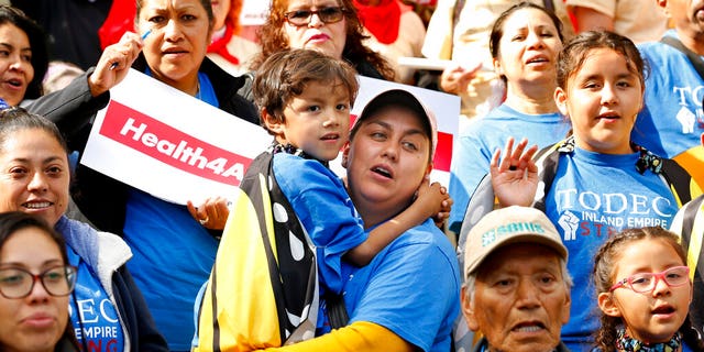 FILE: An Immigrants Day of Action rally in Sacramento, Calif. <br data-cke-eol="1">