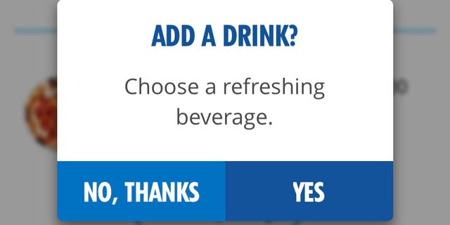Passengers ordering pizza through the Carnival Cruise Line HUB App will be able to get drinks delivered anywhere on the ship.