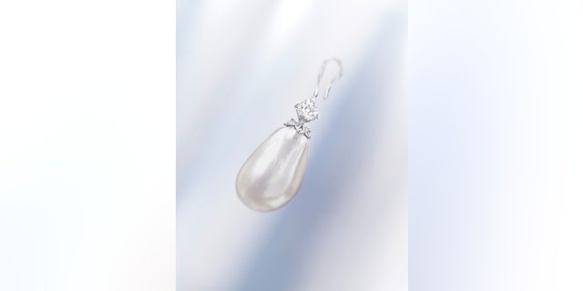 This closeup image from Christie's shows the Ana Maria Pearl. (Christie's)