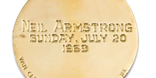 The brooch commemorates the famous Apollo 11 mission. (M.S. Rau Antiques)