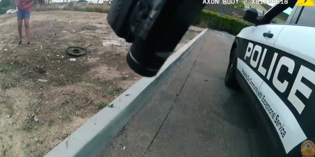 Body camera footage showed a 17-year-old girl apologizing to an officer who shot her after she ran at him with a large knife on Friday, May 3.