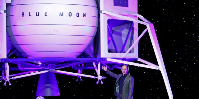 Jeff Bezos unveiled his ambitious plan to send a spacecraft to the moon.