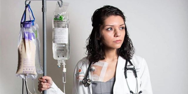 Claudia Martinez, 28, of Houston, Texas is now in her fourth year at the University of Texas Health McGovern Medical School, both as a medical student and patient.