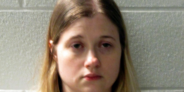 CORRECTS NAME TO KRISTA NOELLE MADDEN, NOT KRISTA LOWELL GRIFFIN - This photo made available by the Henderson County Sheriff's Office, N.C., shows Krista Noelle Madden who was arrested on Friday, May 10, 2019. Her claim that her 7-week-old baby was kidnapped quickly unraveled after the infant was found at the bottom of a 75-foot ravine in the North Carolina mountains, law enforcement officials said Friday. (Henderson County Sheriff's Office via AP)