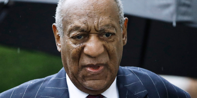 FILE - In this Sept. 25, 2018, file photo, Bill Cosby arrives for a sentencing hearing following his sexual assault conviction at the Montgomery County Courthouse in Norristown Pa.