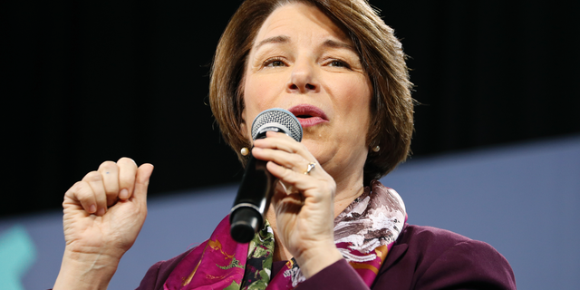 On Friday, Sen. Amy Klobuchar D-Minn., released a plan to spend $100 million over a decade to improve mental health care and fight substance abuse.(AP Photo/John Locher, File)