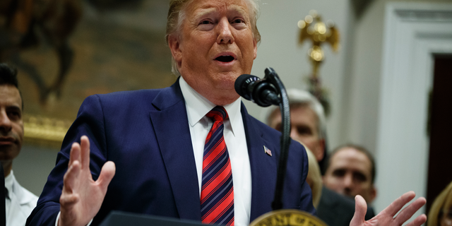 President Trump has reportedly taken an active role in the planning of the patriotic extravaganza to celebrate the Fourth of July and is seeking out entertainment and a fireworks show at the Lincoln Memorial, as well as a potential fireworks show over Mount Rushmore. (AP Photo/Evan Vucci)