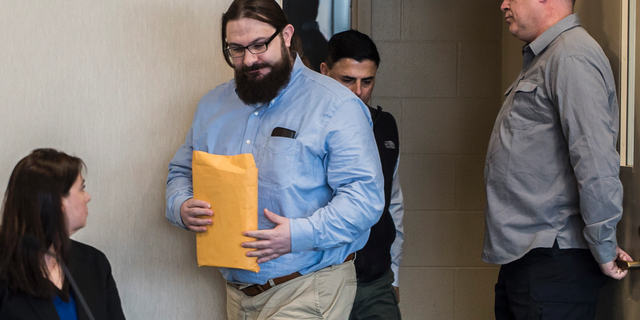 A jury found Steven Bourgoin guilty of murder charges in the October 2016 deaths of five teenagers, caused when he drove the wrong way on an interstate highway. He faces 20-years to life in prison on each count. (Ryan Mercer/The Burlington Free Press via AP, Pool)