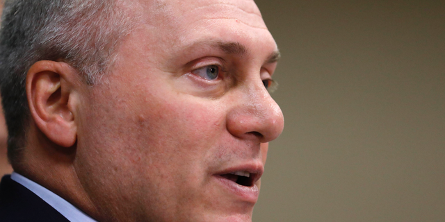 Scalise, McMorris Rodgers demand answers on Twitter's 'unprecedented' actions on Hunter Biden story 3 FILE - In this Aug. 27, 2018 file photo, House Majority Whip U.S. Rep. Steve Scalise, R-La., recalls the prayers he received after getting shot during a congressional baseball practice in Virginia in 2017, during a press availability in Jackson, Miss. Scalise says he still struggles to forgive the man who wounded him and four others at a congressional baseball practice nearly two years ago. (AP Photo/Rogelio V. Solis)