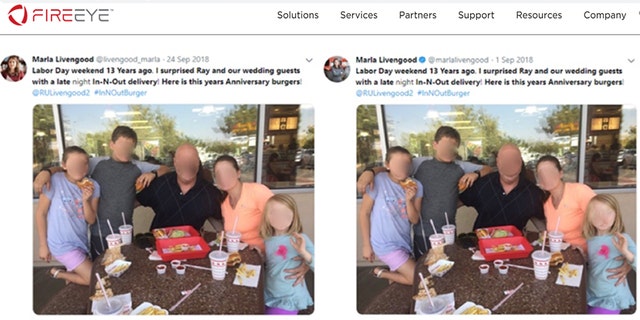 Tweet by suspected account @livengood_marla, dated September 24, 2018, left; tweet by Livengood's verified account dated September 1, 2018.