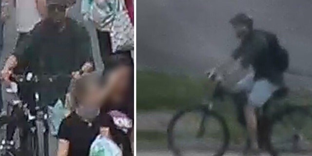 Surveillance cameras captured the suspect in the explosion, police said.